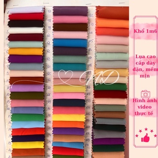 Vải Lụa Cao Cấp (Siêu Lụa) mềm mượt rũ, co giãn may áo dài, quần áo