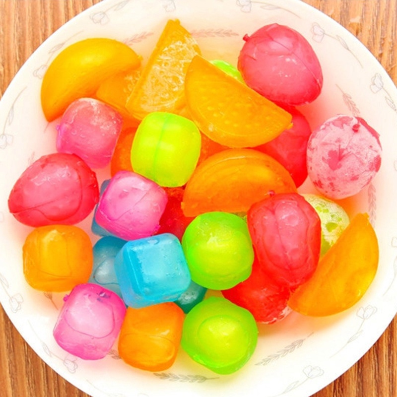 Qj Set 6 Viên Đá Viên Không Chứa Chất Lỏng Bằng Nhựa Cấp Thực Phẩm Có Thể Giặt Được Dành Cho Đi Dã Ngoại