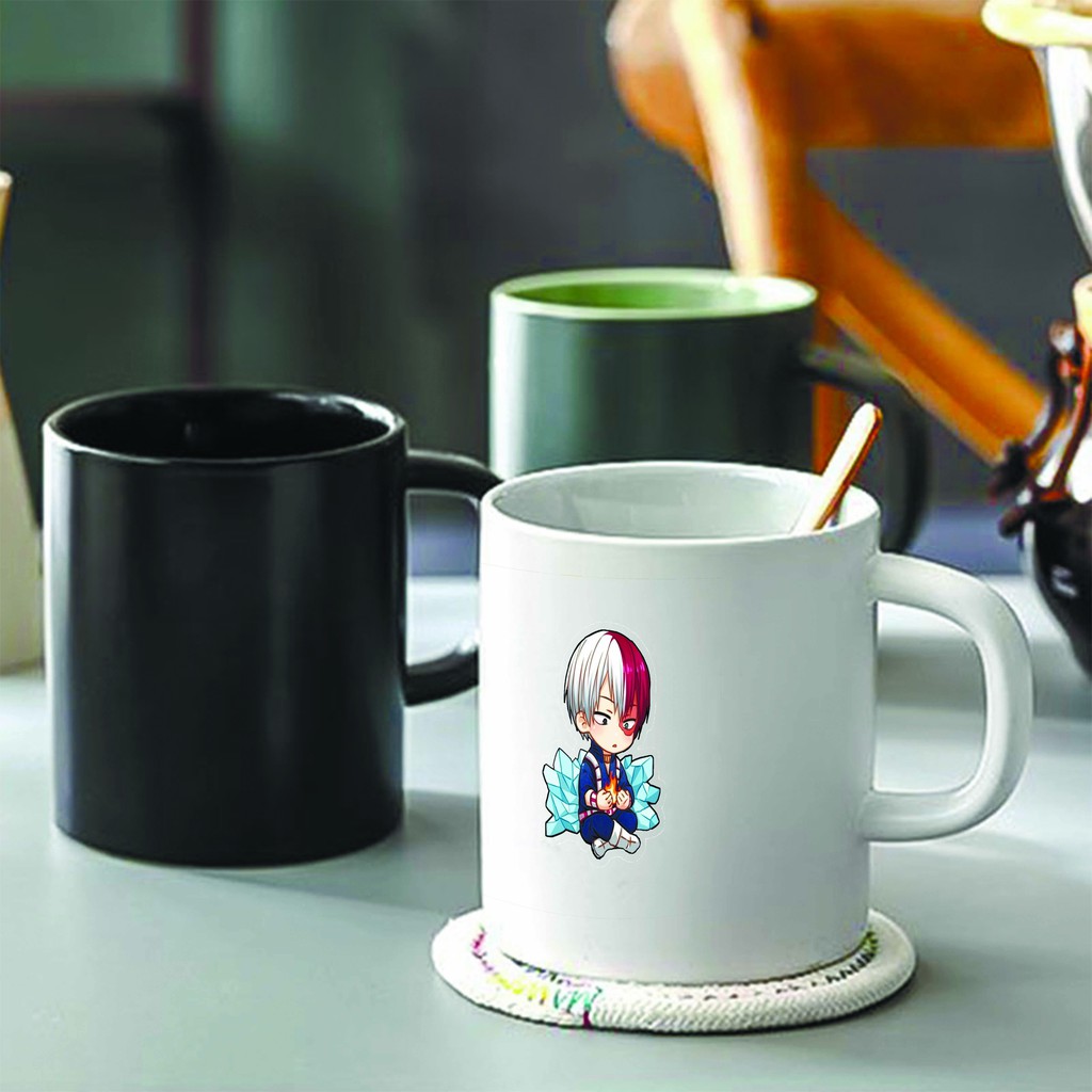 Ly cốc sứ in hình MY HERO ACADEMIA Học Viện Anh Hùng anime chibi dễ thương