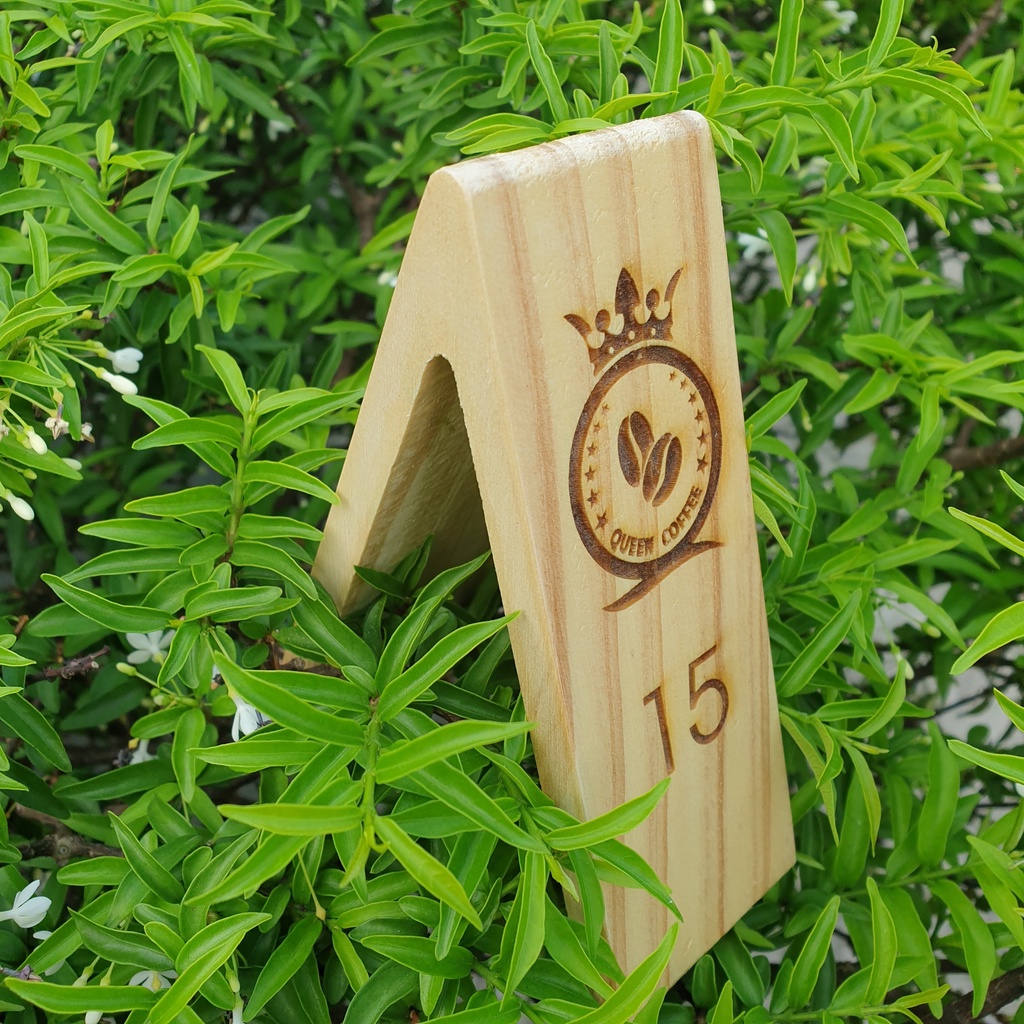 Thẻ số để bàn cà phê