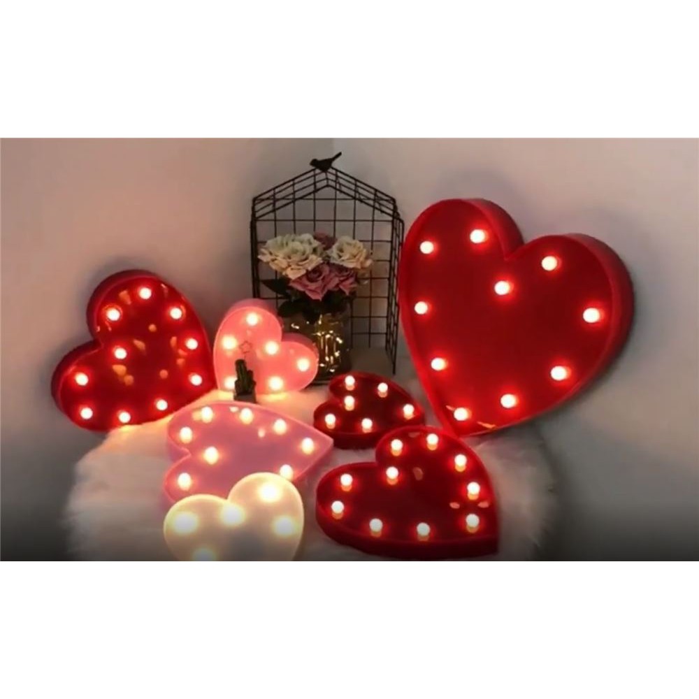Đèn LED Trang Trí Hình Trái Tim, Chữ Love Nhiều Màu Trang Trí Tiệc Cưới, Sinh Nhật
