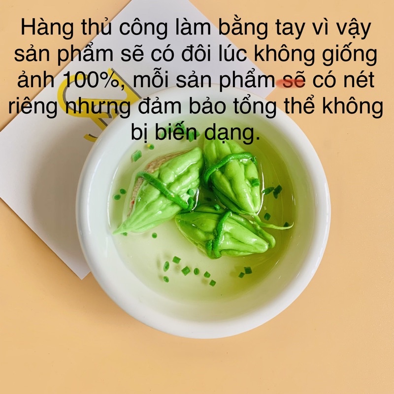 Nam châm hít tủ lạnh quà tặng lưu niệm hình ảnh món ăn Việt Nam chất liệu bằng Đất Sét
