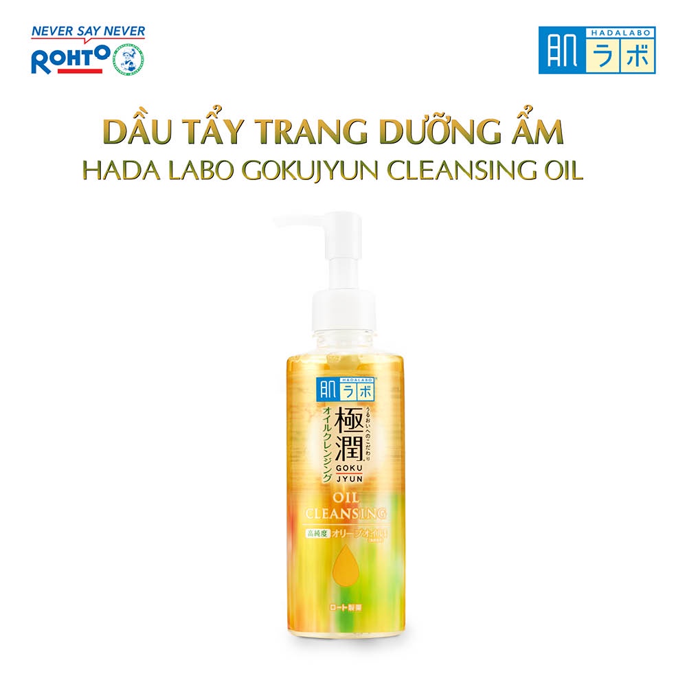 Dầu tẩy trang dưỡng ẩm Hada Labo Gokujyun Cleansing Oil 200ml