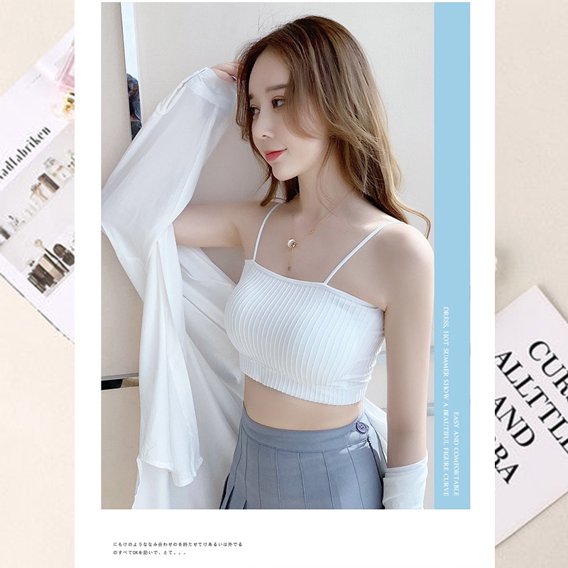 Áo Bra Quây Cotton Gân Tăm, Bra Nữ 2 Dây Cao Cấp, Mút Mỏng Đồ Lót Gợi Cảm - Subo Shop