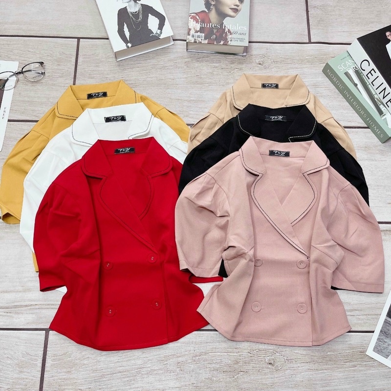 ÁO KIỂU THIẾT KẾ FORM NGẮN