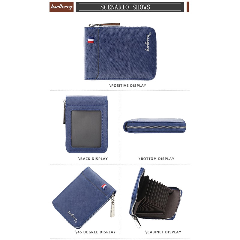 【nono】Baellerry  K9105 Men Creative Multi-card Position Organ Card Wallet