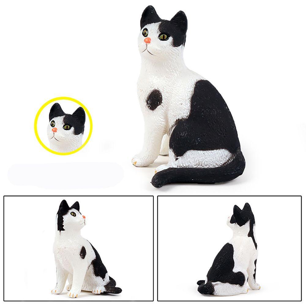 Mô Hình Chú Mèo Sống Động Như Thật Trang Trí Tiểu Cảnh