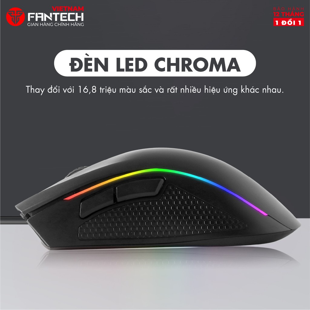 Chuột Gaming Fantech TITAN X4S ( LED Chroma + phần mềm riêng ) LED RGB - Phân Phối Chính Hãng