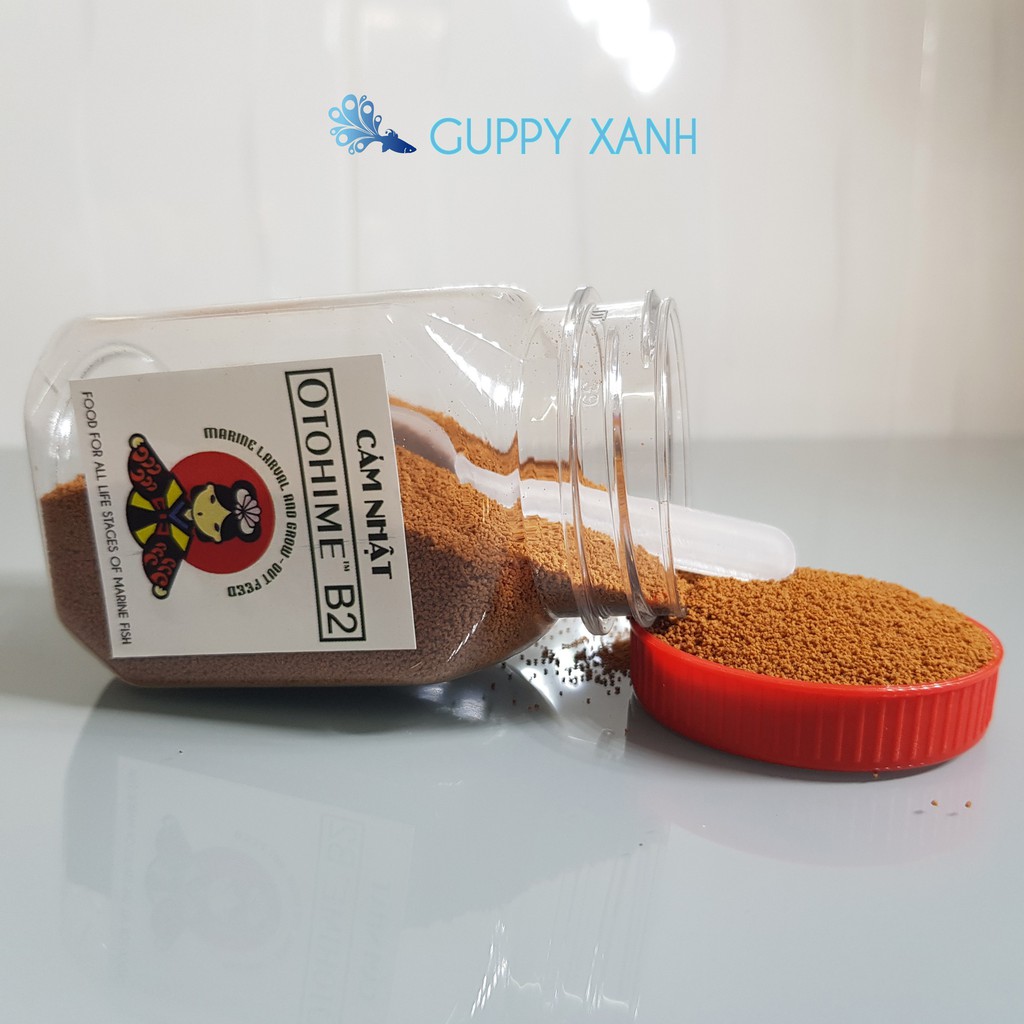 Thức Ăn Cho Cá Cảnh - Cám Nhật B2 Chuyên Cho Các Loại Cá 7 Màu Và Betta - Guppy Xanh