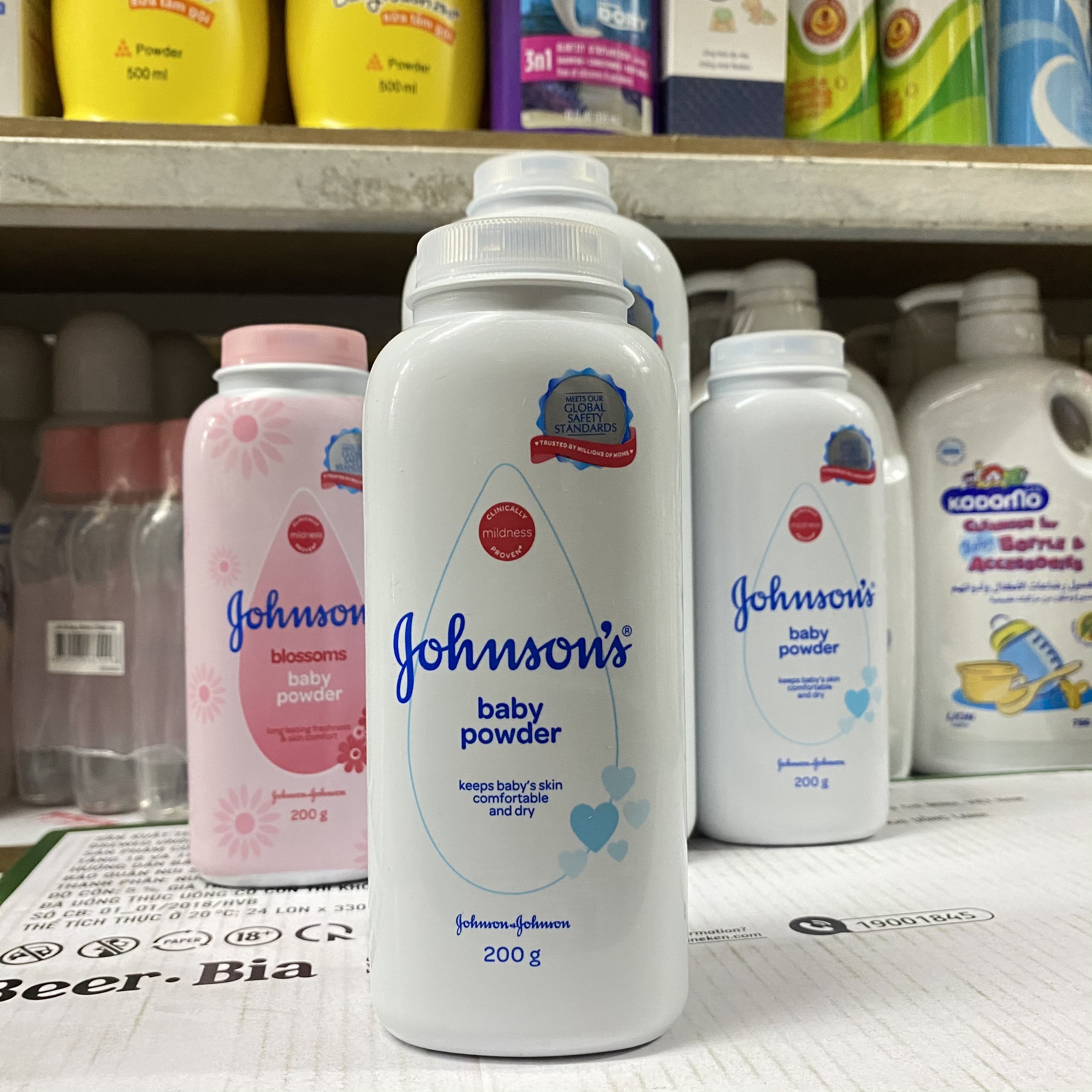 Phấn Ngừa Rôm Xảy Johnson’s baby 500g màu trắng Hàng CTy