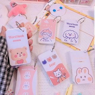Flash Card học từ vựng họa tiết hoạt hình dễ thương
