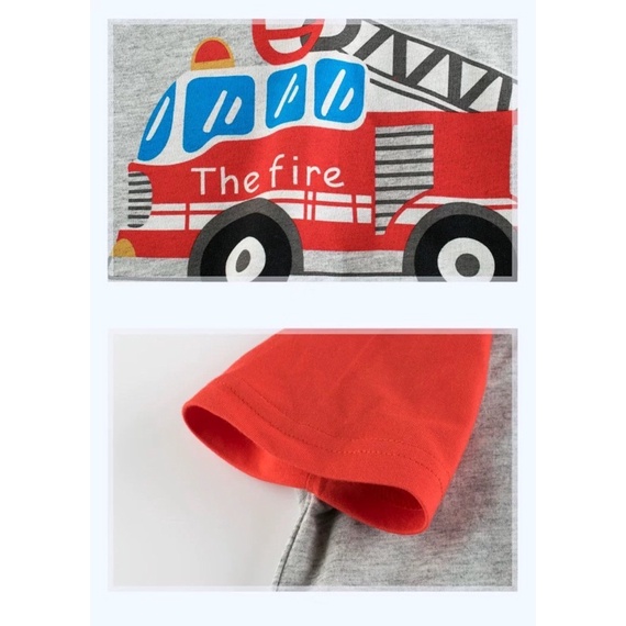 Áo bé trai Kotokids áo cộc tay cho bé hoạ tiết đáng yêu