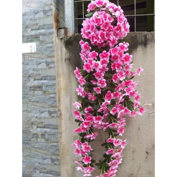 Rủ Hoa Tú Cầu _ hoa treo tường trang trí