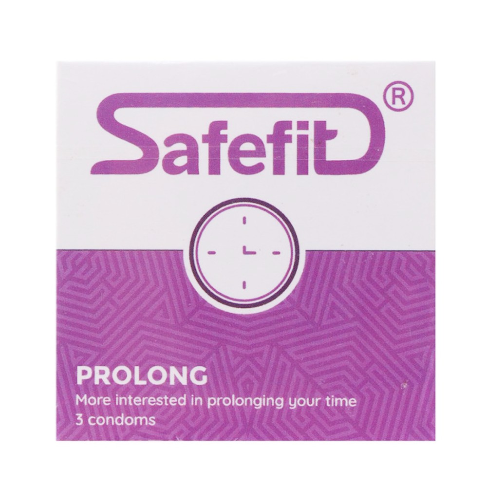 Bao cao su SafeFit ProLong hộp 3 cái