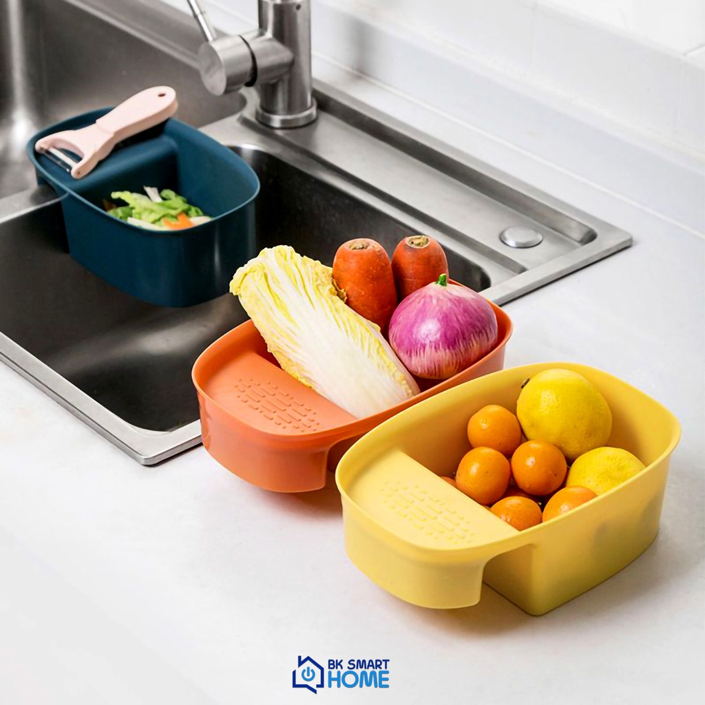 Rổ nhựa đa năng - Khay lọc rác bồn rửa chén bát thông minh - Khay đựng rác bồn rửa
