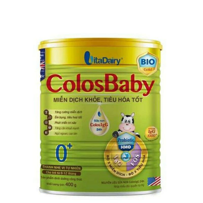 Sữa non Colosbaby Gold BIO 0+, 1+, 2+ Lon 800g