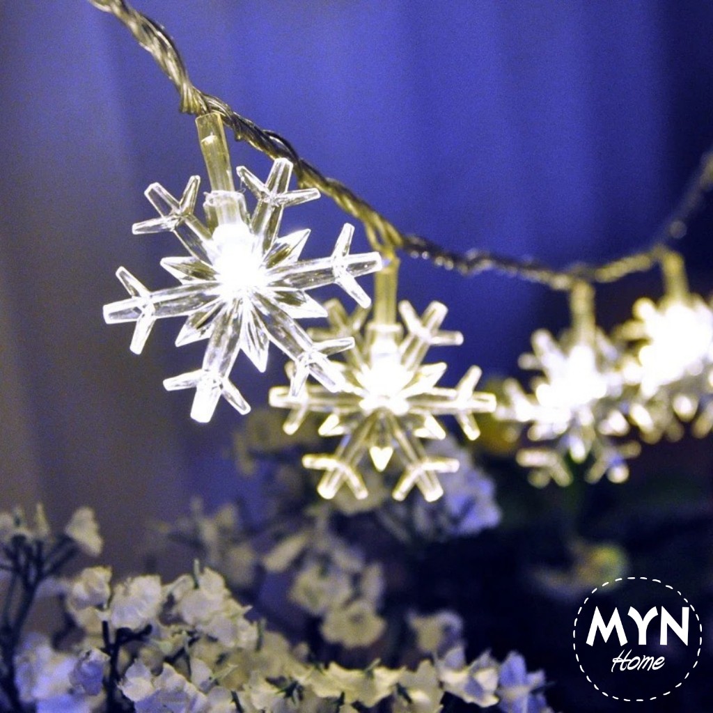 Đèn led dây hình bông tuyết 1.5m, 3m, 5m, 10m