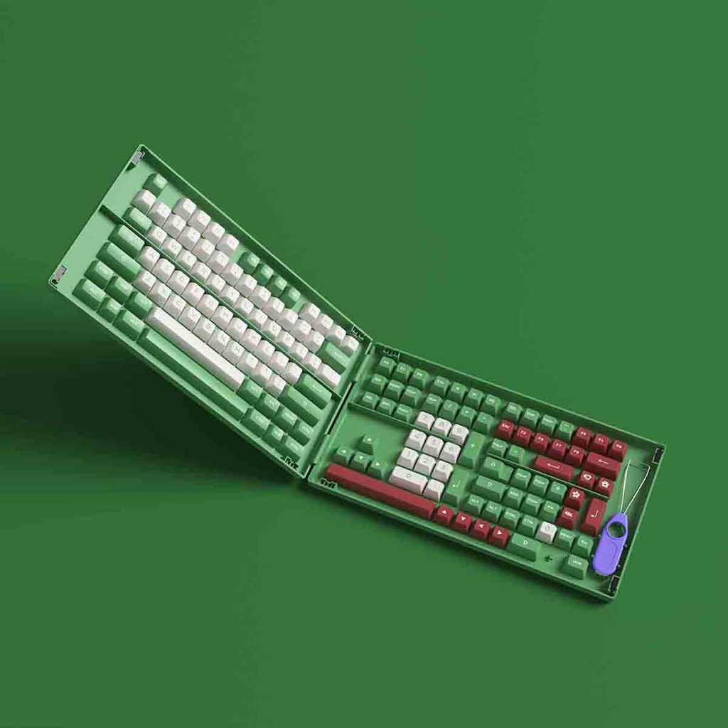 Bộ keycap phím cơ AKKO Keycap set – Matcha Red Bean (PBT Double-Shot/ ASA profile/ 158 nút)