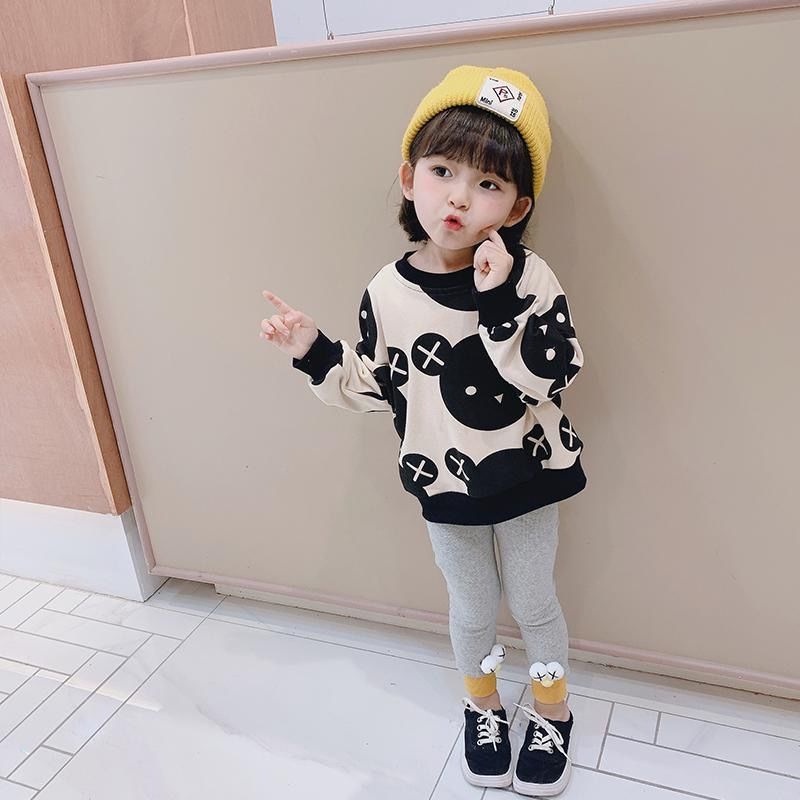 Áo sweater IQ Angel mỏng thoải mái thời trang xuân thu phong cách Hàn Quốc cho bé