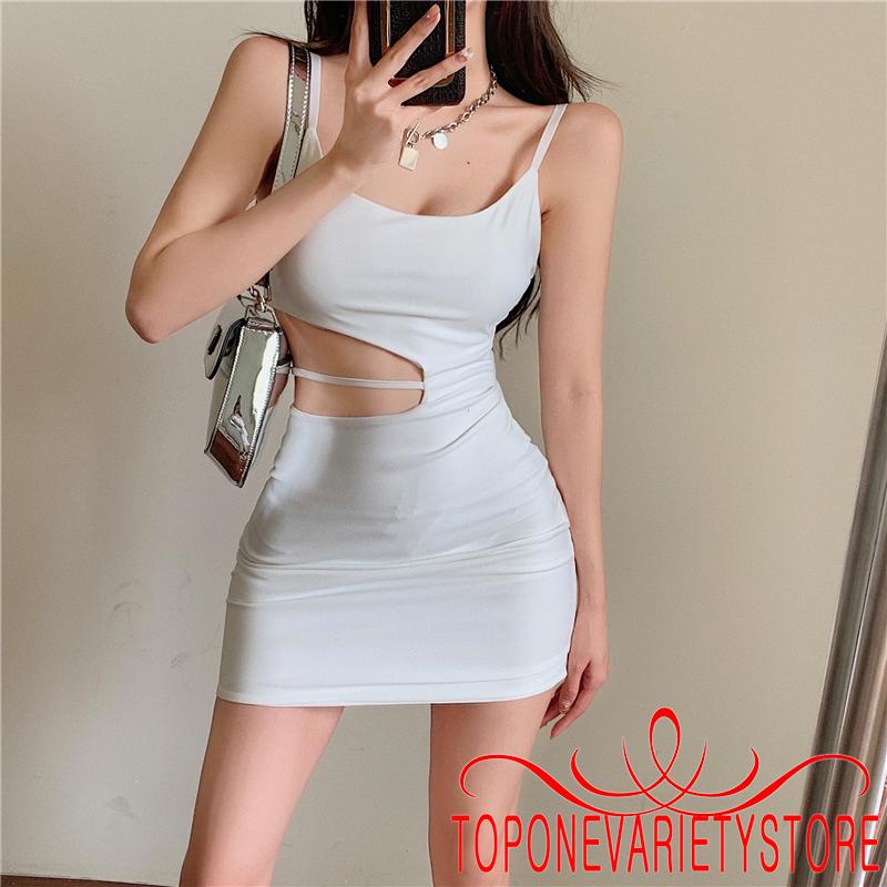 Váy body Hai Dây Màu Sắc Thời Trang Quyến Rũ Dành Cho Nữ