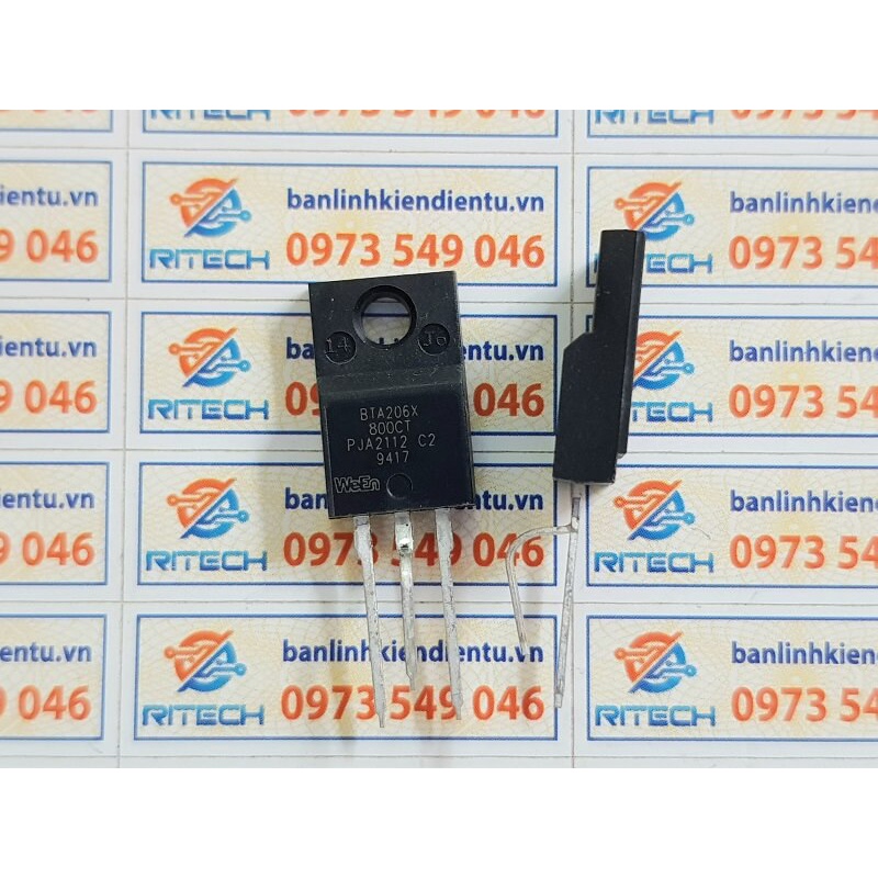 [COMBO 3 CHIẾC] TA206 BTA206X-800CT TO-220F Triac 6A/800V