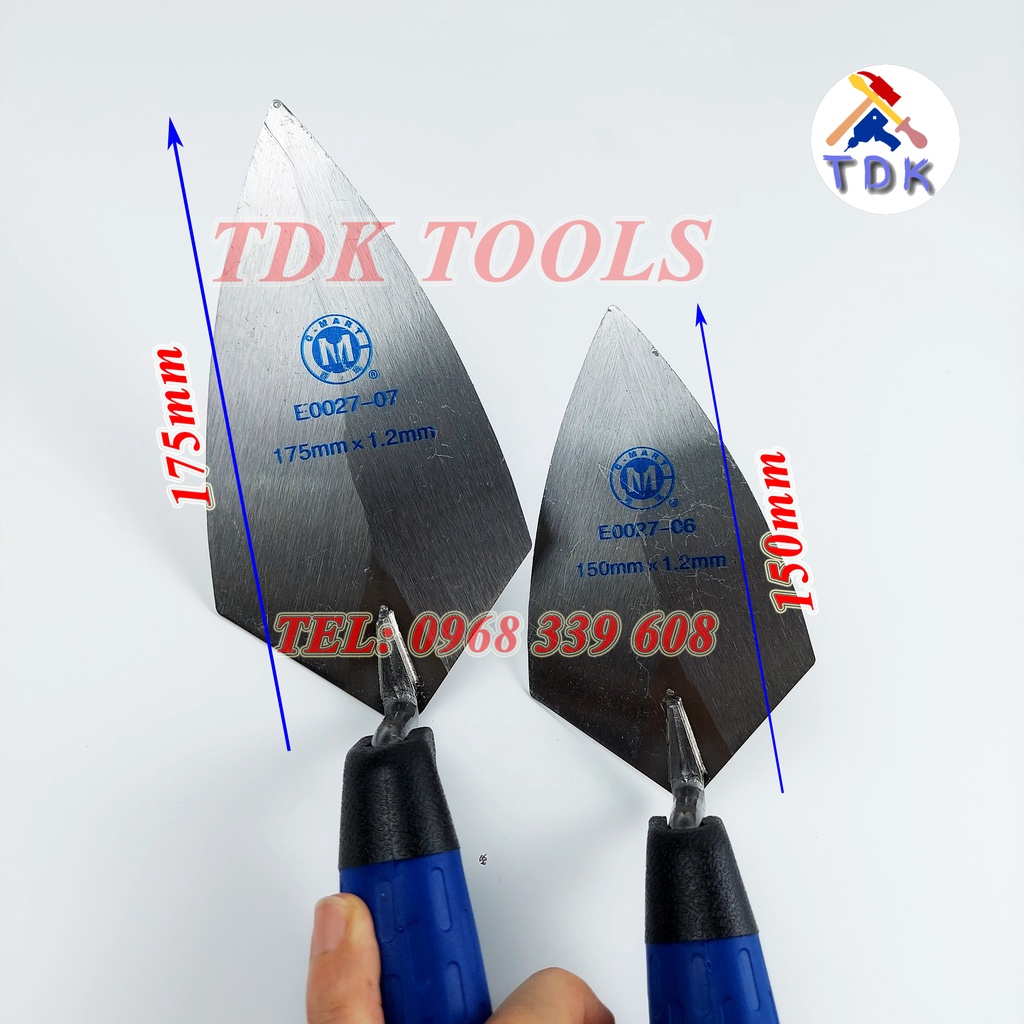 Bay xây dựng C-Mart E0027 các cỡ 6" 7" 9", bay thợ hồ nhập khẩu