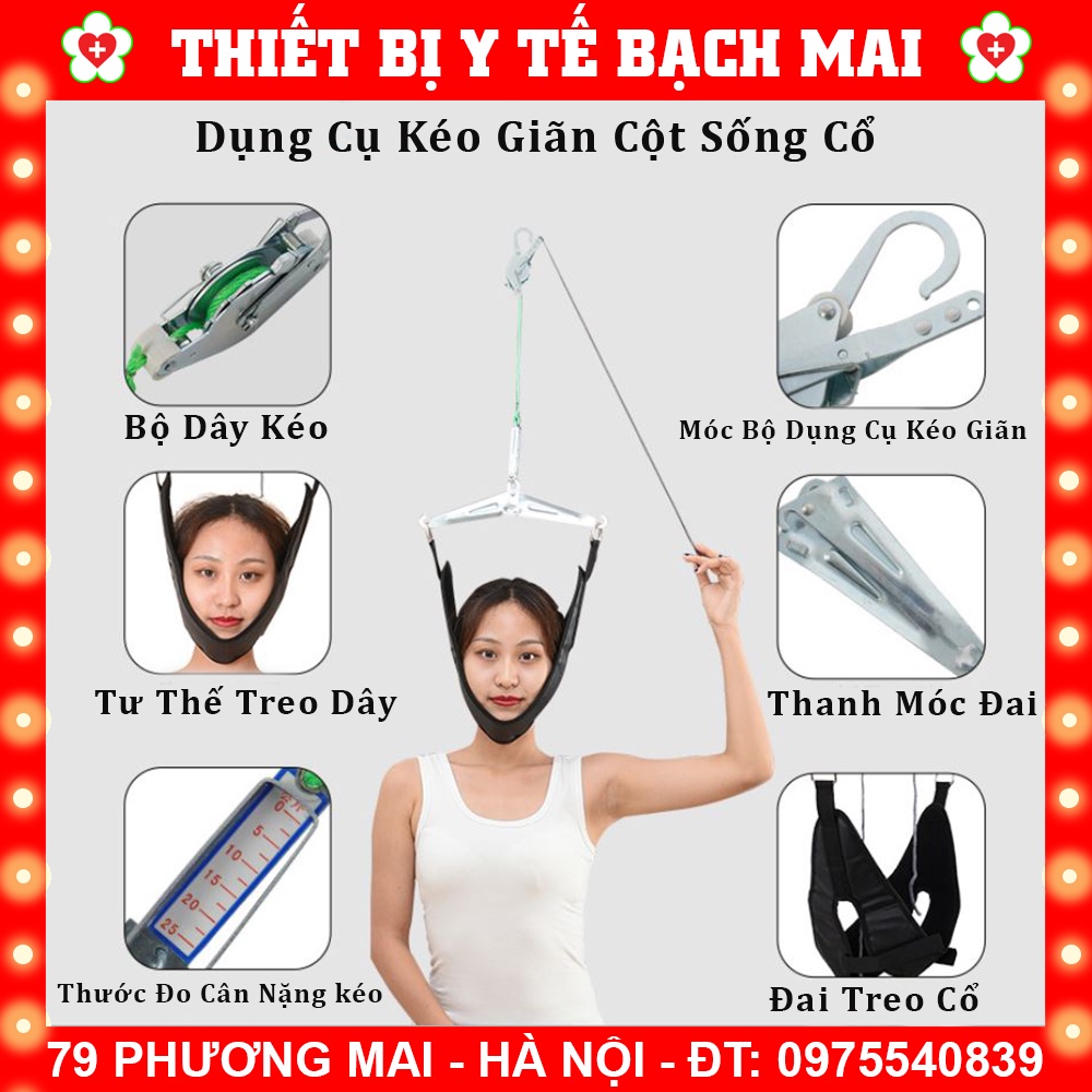 ✅ Đai Treo Kéo Giãn Cột Sống Cổ - Xua Tan Cơn Đau Thoát Vị, Thoái Hóa Cột Sống Tại Nhà