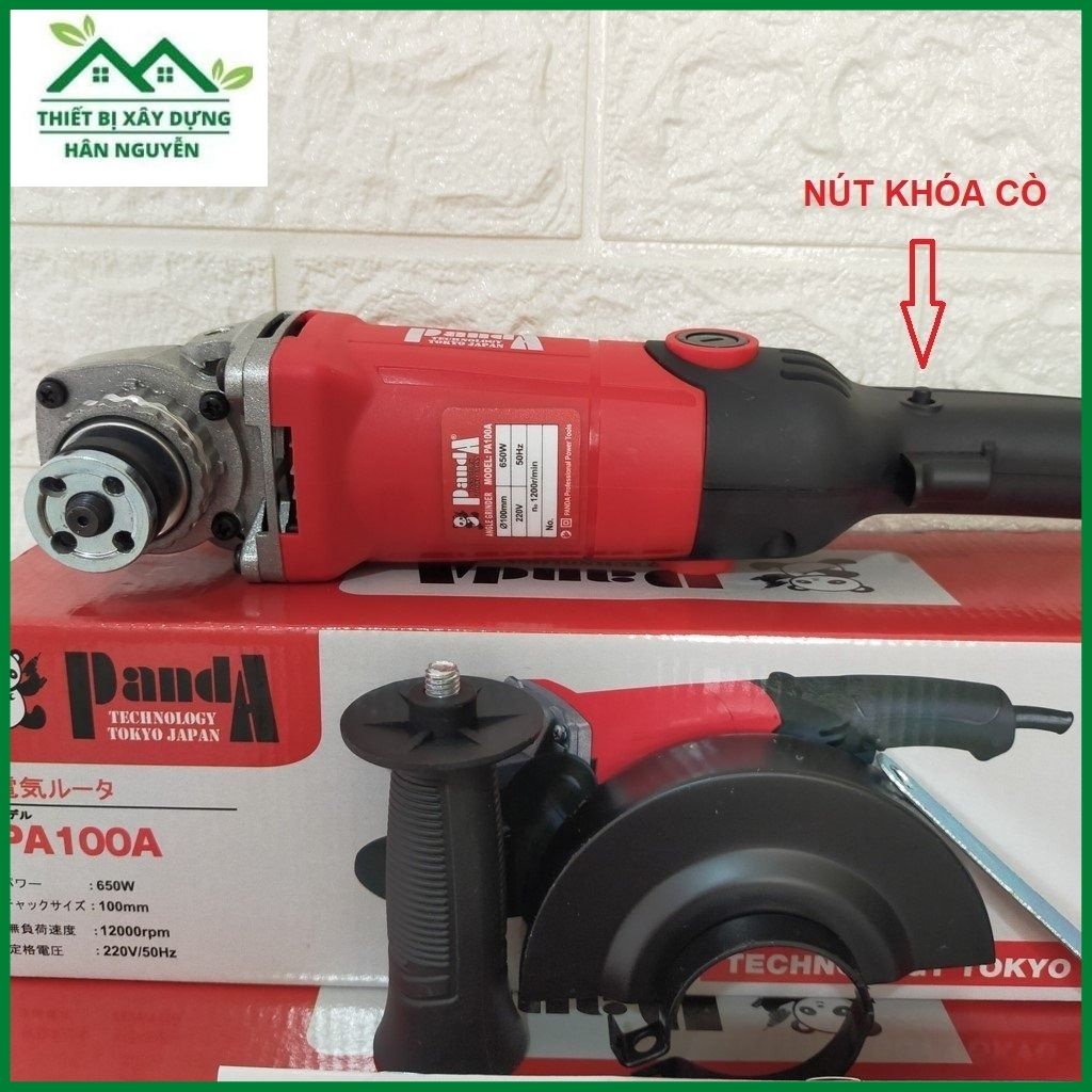 Máy cắt cầm tay Panda PA100A,công tắc bóp,lưỡi cắt 100mm chuyên cắt sắt,cắt nhôm,cắt gạch,mài góc,cắt đá hoa cương