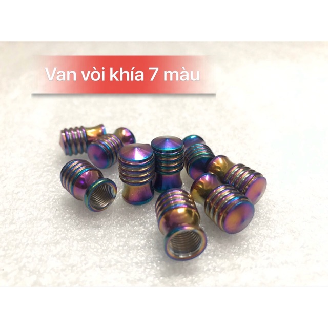 ( Giá 1 Đôi ) Ốc Gắn Van Xe 7 Màu Loại Đẹp