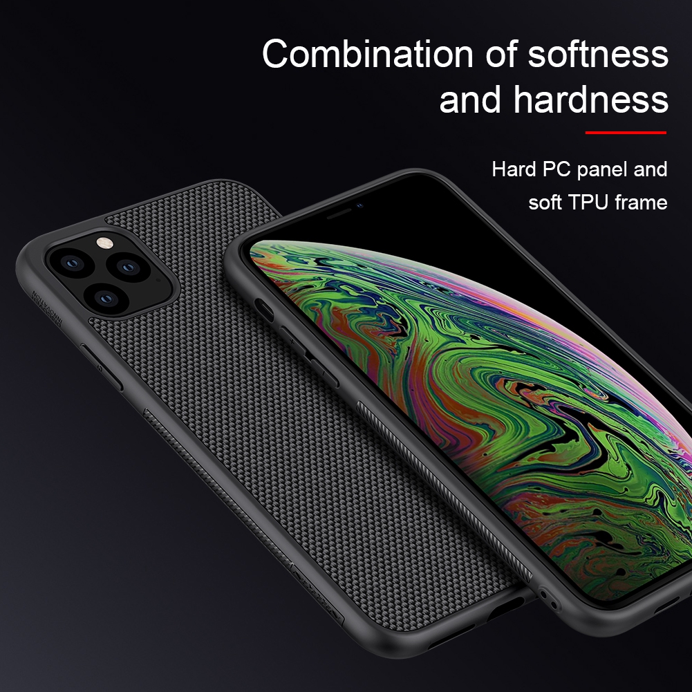 Ốp lưng điện thoại NILLKIN Textured Case chất liệu sợi nylon tinh chế với viền TPU và mặt PC cho iP 11 11 Pro 11 Pro Max