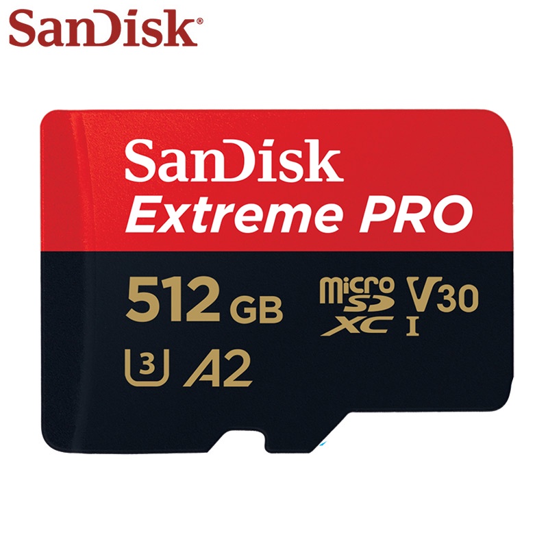Thẻ Nhớ Micro SD SanDisk 512GB 1TB Extreme PRO U3 V30 A2 Tốc Độ Nhanh Đến 170MB / S TF Card 4K Micro Sdxc