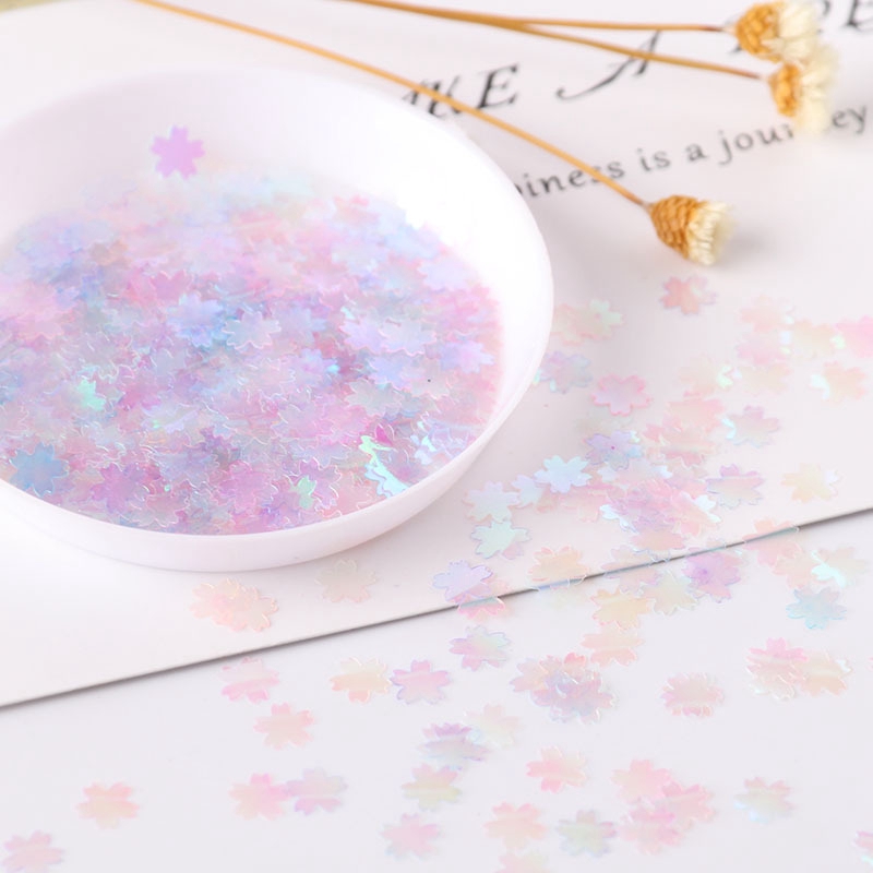 Phụ kiện kim tuyến kiểu hoa anh đào trang trí bắt mắt