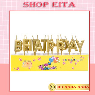 Nến cắm happybirthday trang trí bánh kem, trang trí bánh sinh nhật