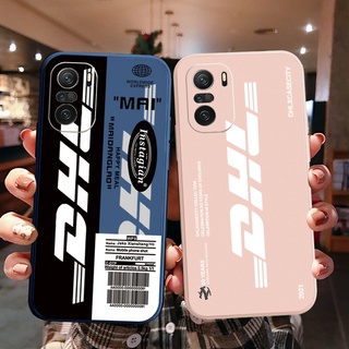 Ốp Điện Thoại Cạnh Vuông In Logo NASA Cho Xiaomi Redmi Note 10 Pro 9S 9A POCO X3 NFC M3 Pro 5G