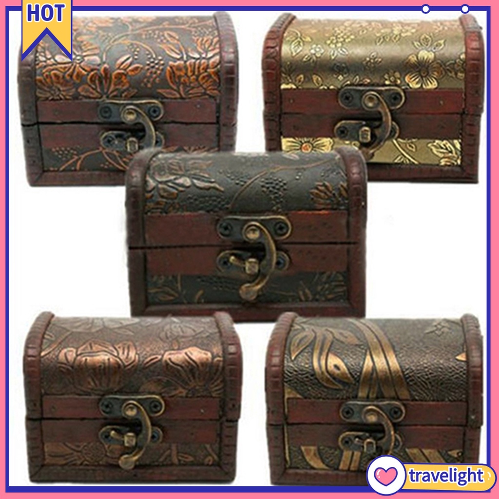 [Travelight] Hộp Gỗ Đựng Trang Sức Phong Cách Vintage