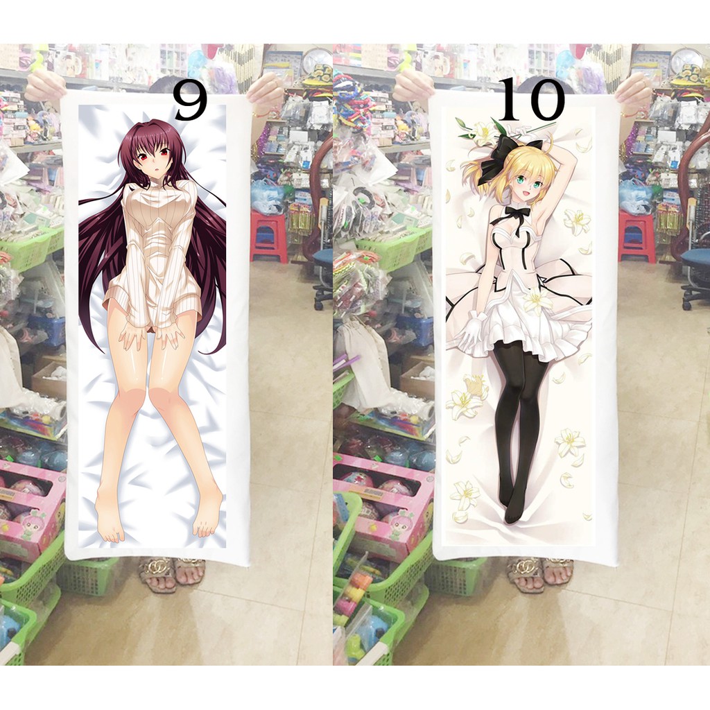 Gối ôm Gối ngủ Anime game Fate Grand Order có ruột bông (Tặng 1 poster hoặc 1 huy hiệu)