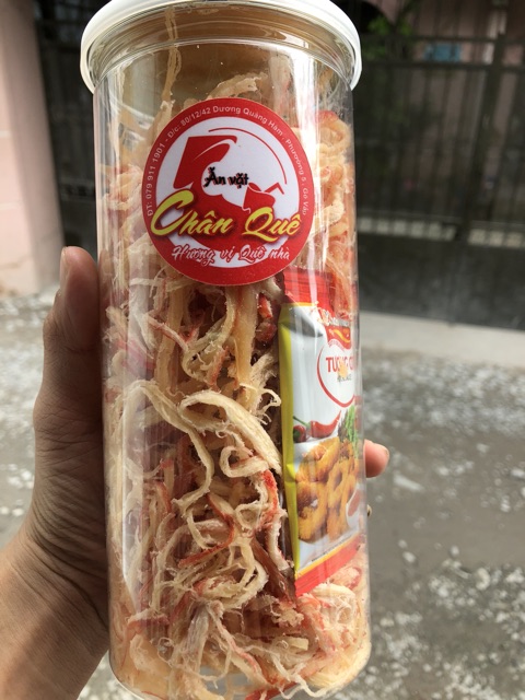 Mực xé sợi hấp nước dừa đóng hũ pet 300gr | BigBuy360 - bigbuy360.vn