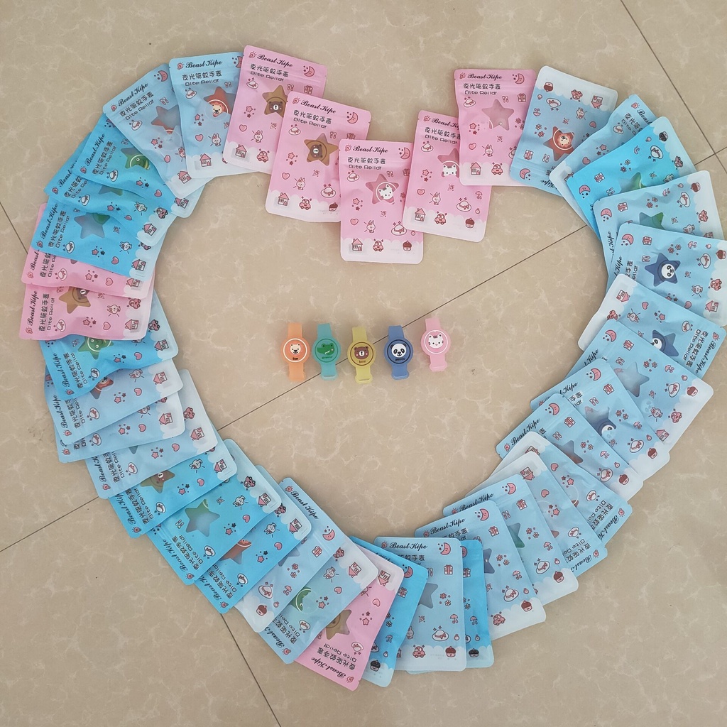 Vòng đeo tay chống muỗi phát sáng dành cho bé