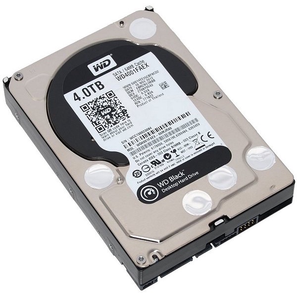 Ổ cứng HDD WD 4TB Black 3.5 inch, 7200RPM, SATA, 256MB Cache (WD4005FZBX)