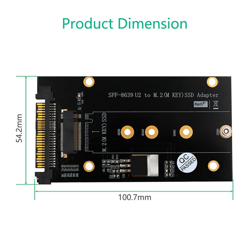 Bộ Chuyển Đổi M.2 Keym Nvme Ssd Sang Sff-8639 (U.2) Cho 2230 / 2242 / 2260 / 2280 Ssd | BigBuy360 - bigbuy360.vn