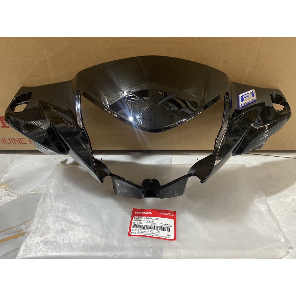 Bộ ốp tay lái trước - bàn thờ HONDA WAVE RSX110 năm 2016-2019 (Phanh cơ). *NHB25M* 53240K90V10ZB