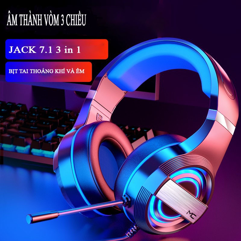 Tai Nghe gaming MC chơi game có tích hợp micro và dây USB phù hợp máy tính bảo hành 12 tháng