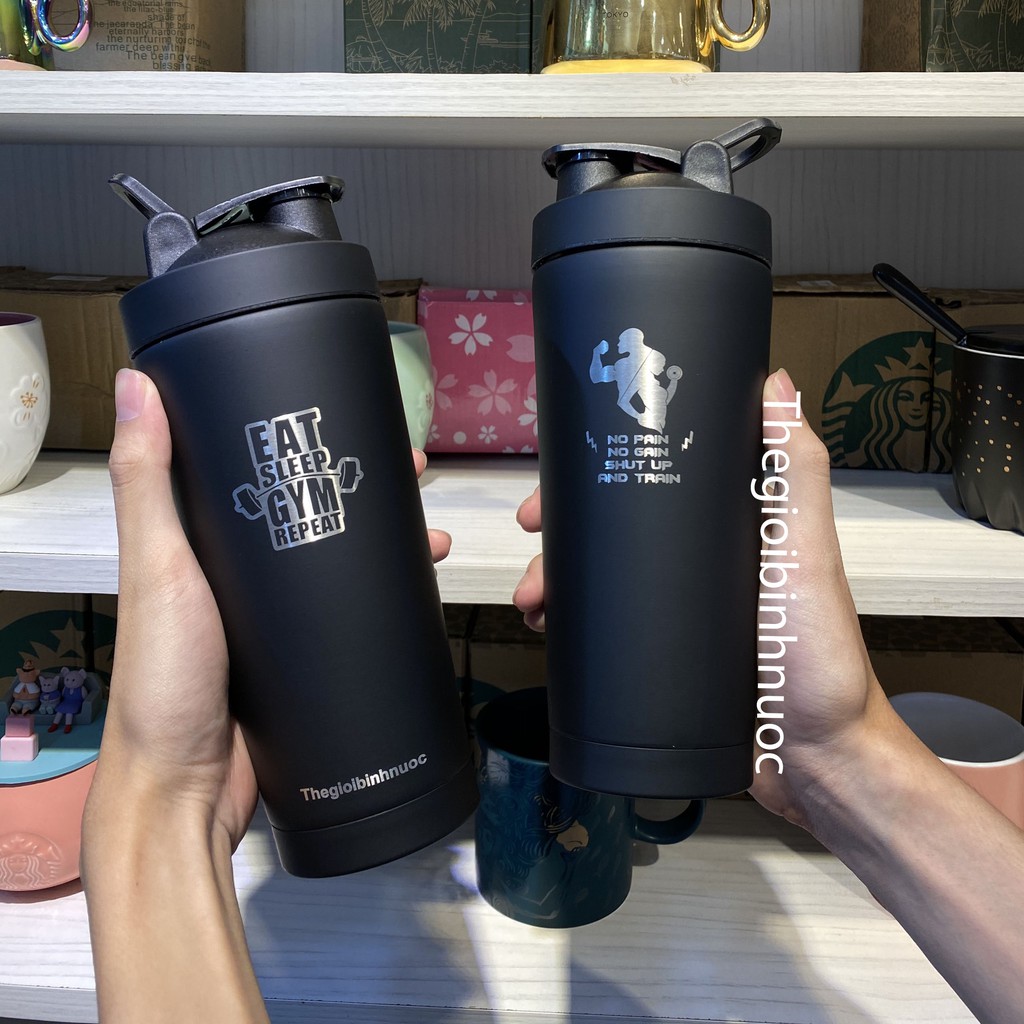 Bình Shaker Tập Gym Giữ Nhiệt B386