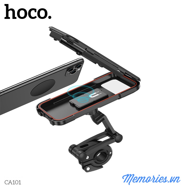 Giá Đỡ Điện Thoại HoCo CA101 Chống Nước Gắn Xe Máy, Xe Đạp Xoay 360° Chống Cướp Cực Chắc Chắn
