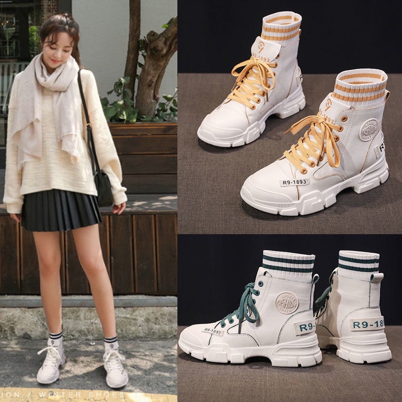 【Yuki】BBốt nữ ulzzang cao cổ dây nhiều 2021 | BigBuy360 - bigbuy360.vn