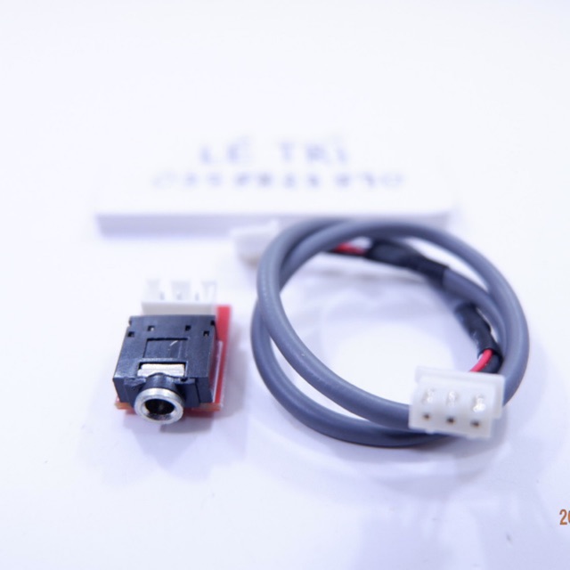 Cổng 3.5 mm rời kèm jack kết nối 3pin 2.54mm dài 20cm - Diy loa bluetooth