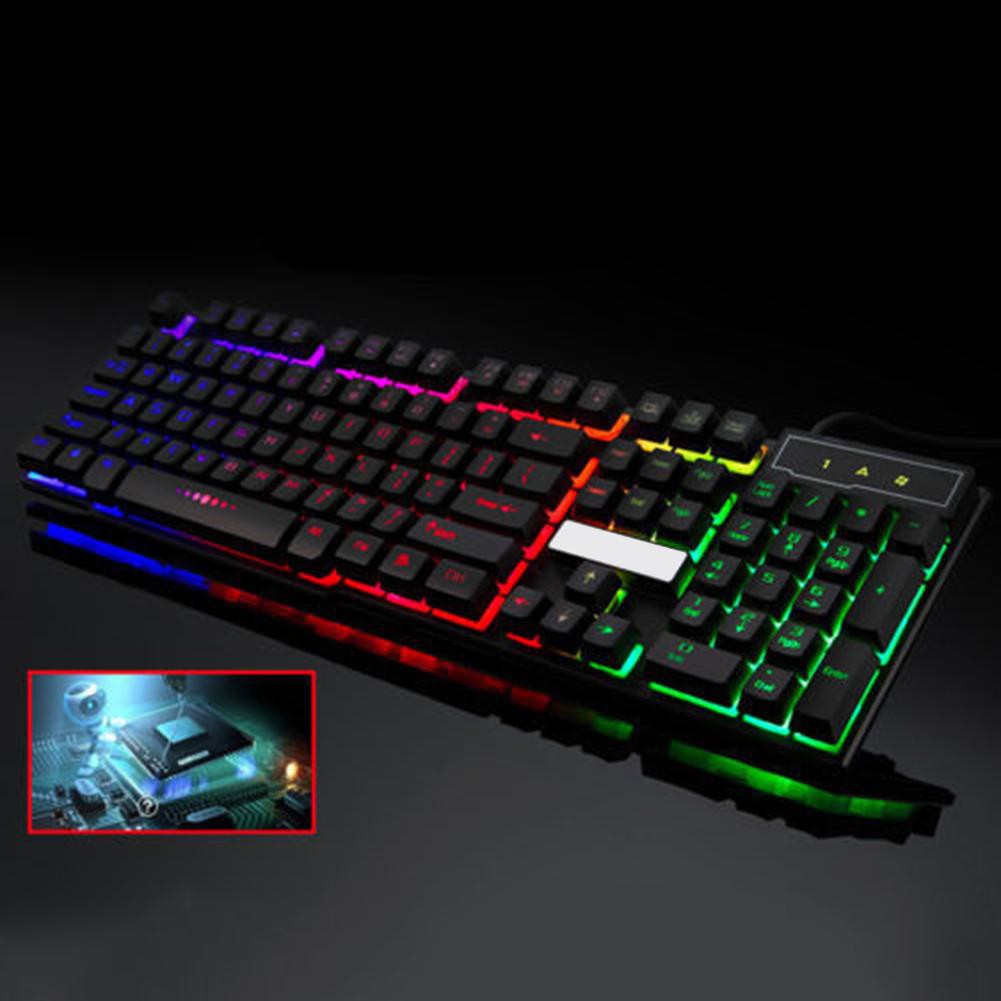 Bàn PhíM Gaming DO.JP Có Dây Với ĐèN LED MàU CầU VồNg