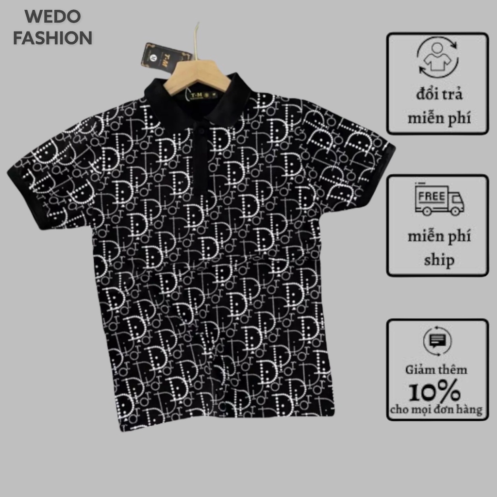 ÁO THUN CỔ POLO NAM IN HỌA TIẾT 3D SIÊU XỊN CHẤT VẢI ĐẸP LÊN FORM LỊCH LÃM SANG TRỌNG HÀNG BAO CHẤT LƯỢNG - WEDO