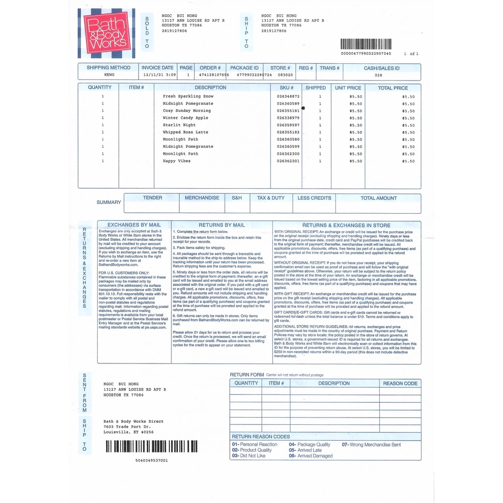 /Bill US/ 🍅 Gel tắm 🍅 Shower gel 🍅 Bath and Body Works 🍅 nhiều mùi 🍅 88ml 🍅