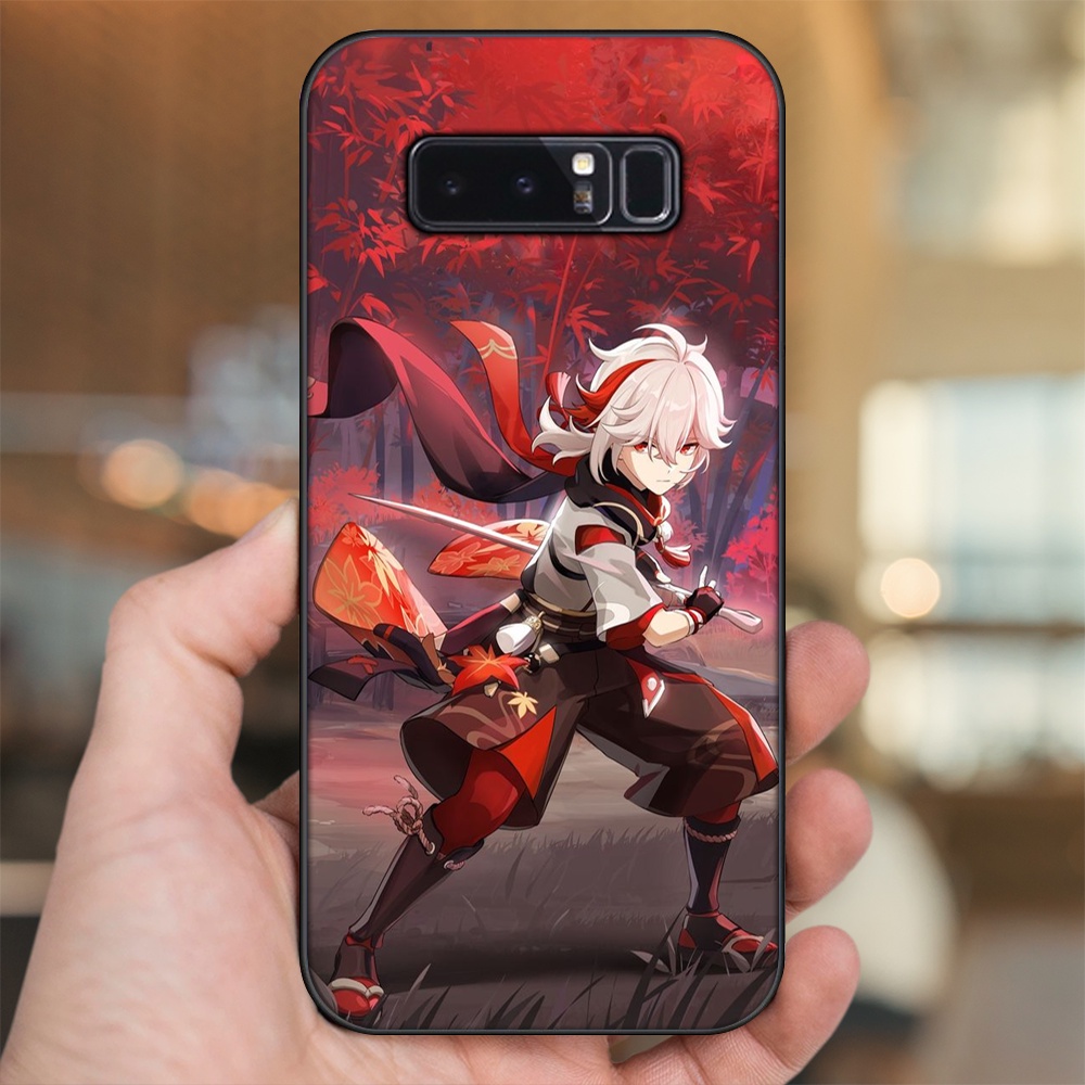 Ốp lưng Samsung Note 8 viền đen in hình Kazuha Genshin Impact
